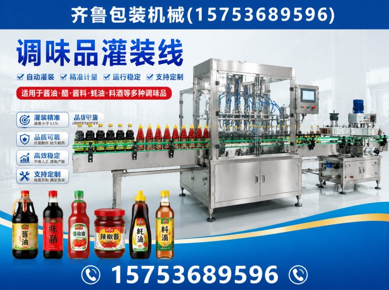 诸城市调味品灌装线展示图